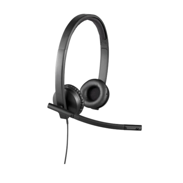 אוזניות חוטיות ל-2 אוזניים עם מיקרופון Logitech H570e USB-A – תמונה 2