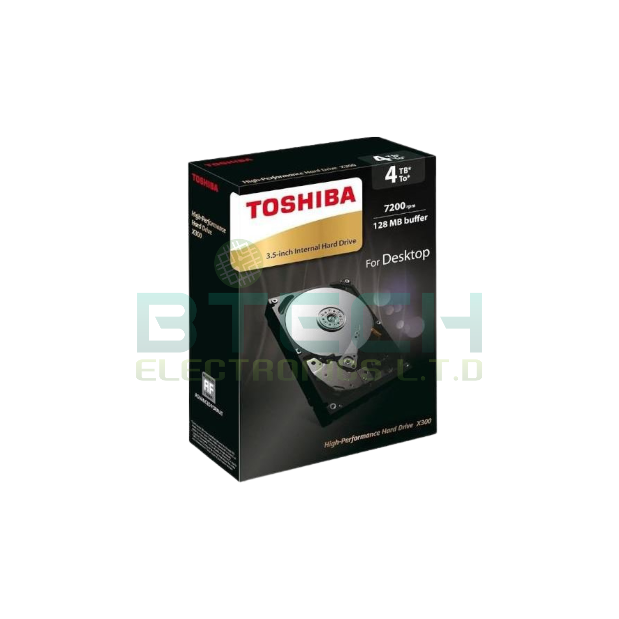דיסק קשיח פנימי לנייח 3.5 Toshiba 4TB 128MB 7200rpm – תמונה 3