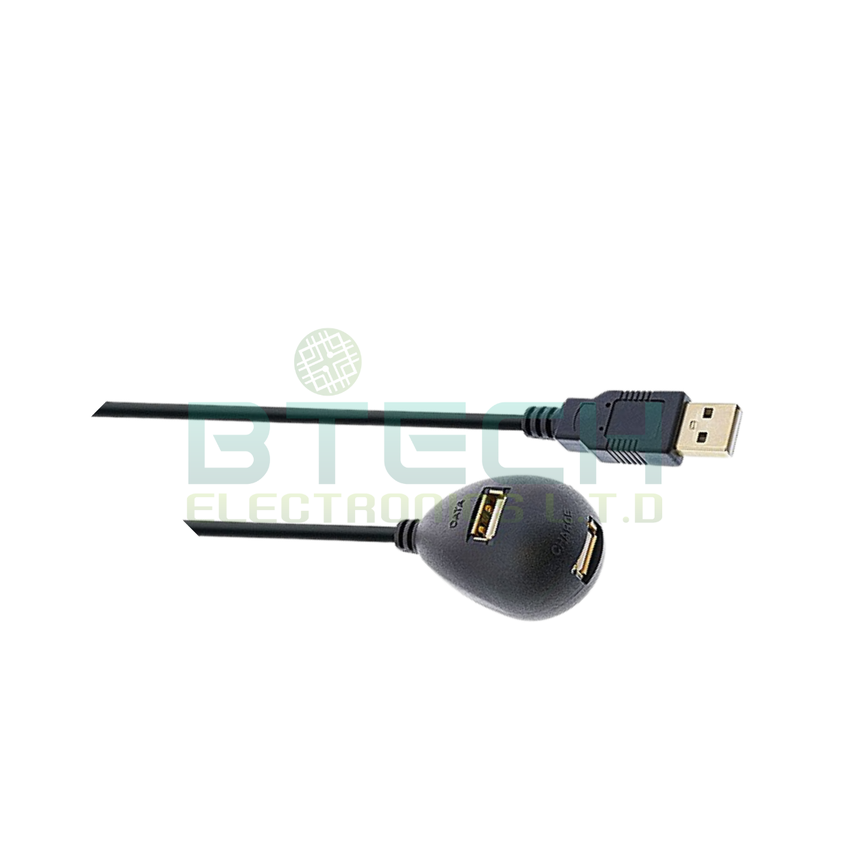מאריך USB 2.0 שולחני אורך 2 מ' עם רגל מגנטית לאחיזה בטוחה T34652
