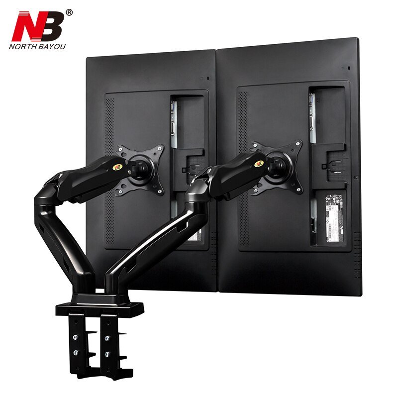 זרוע דו מפרקית ארגונומית לשני מסכים עד "27 NB-F160 – תמונה 3